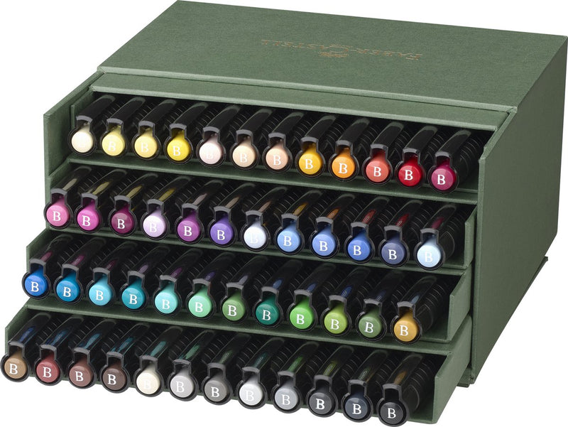 Faber-castell faber castell pitt artist pen tekenstift - brushpen - studiobox 48-delig - fc-167192