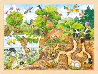Goki puzzelen, de natuur verkennen. 96 delig.