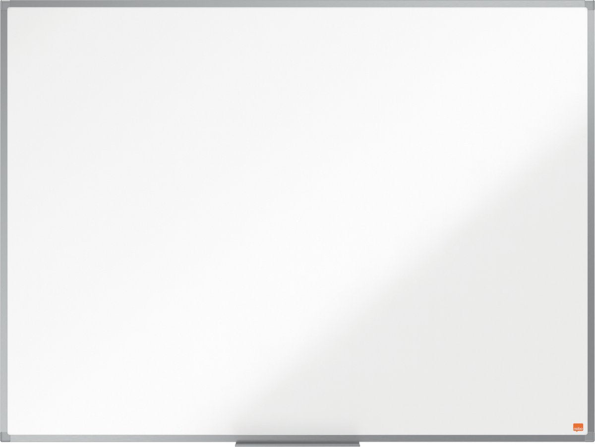 Nobo essence magnetisch emaille whiteboard met pennengoot - 1200x900mm - ideaal voor kantoor -wit