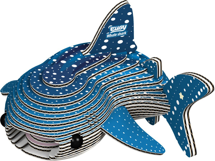 Eugy 3d puzzel - walvishaai - zeedieren - duurzaam - verzamel ze allemaal - 6 jaar