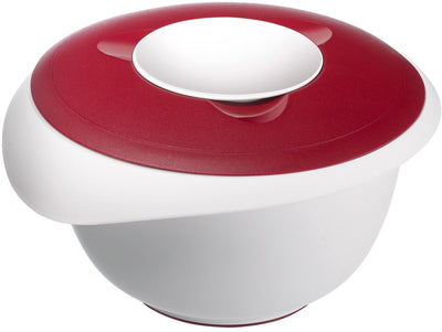 Westmark mengkom met tweedelige deksel, 2,5 l, met schenktuit, kunststof, wit rood, 3153227r
