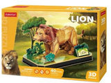 Cubic fun 3d puzzel leeuw - afbeelding 1