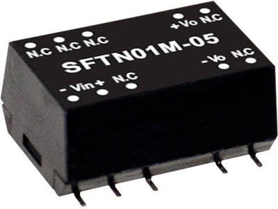 Mean well sftn01l-05 dc dc-convertermodule 200 ma 1 w aantal uitgangen: 1 x inhoud 1 stuk(s)