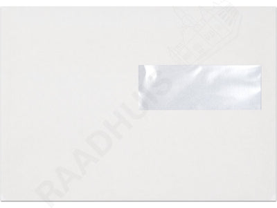 Raadhuis dienstenvelop ea5 - 156x220mm - venster rechts - met plakstrip - wit - 500 stuks - envelop