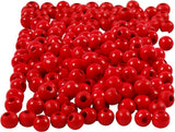 Creativ company houten kralen rood, 150st. - afbeelding 1