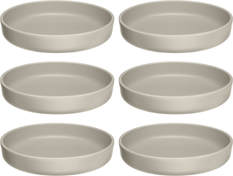 Leonardo roma bord diep 20cm beige - set 6