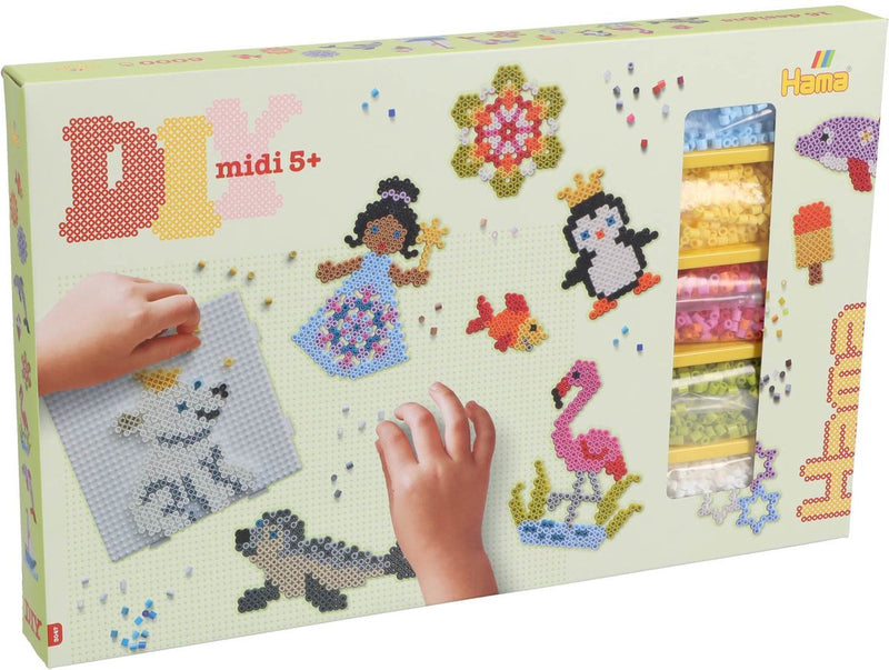 Hama midi strijkkralenset giant gift box, 6000st.