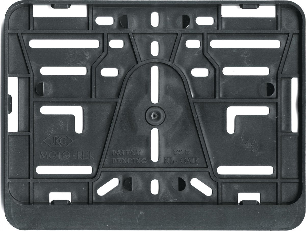Carpoint kentekenplaathouder motor – 210x143 mm – zonder boren – klikbevestiging – kunststof – neutraal design