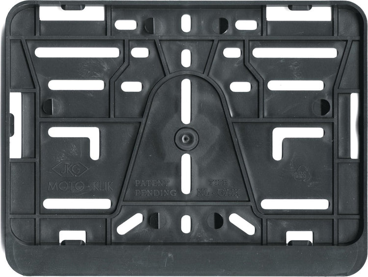 Carpoint kentekenplaathouder motor – 210x143 mm – zonder boren – klikbevestiging – kunststof – neutraal design