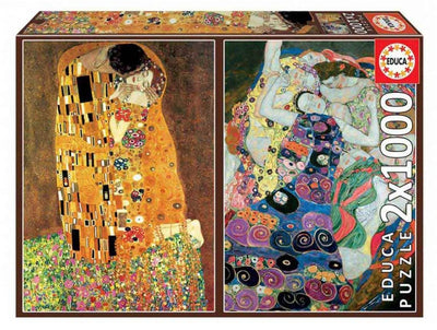 Educa - puzzel - klimt - 2 x 1000 stukjes - legpuzzel - art collection