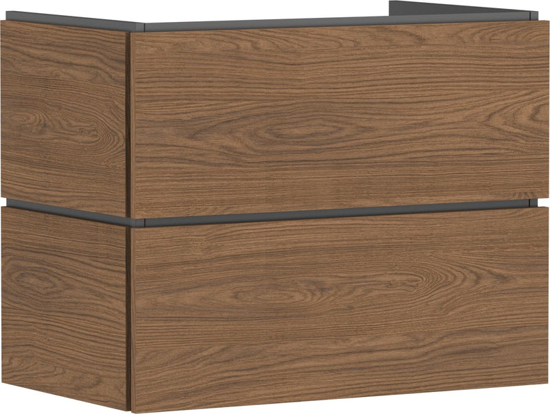 Hansgrohe xilesa e - badmeubel - 780 470mm maat - 2 lades - voor wastafel - cashmere oak