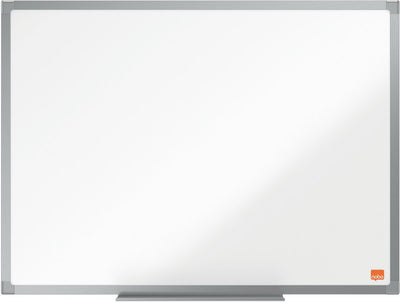 Nobo essence magnetisch whiteboard staal - 60x45cm - met houder voor whiteboard marker - grijs wit