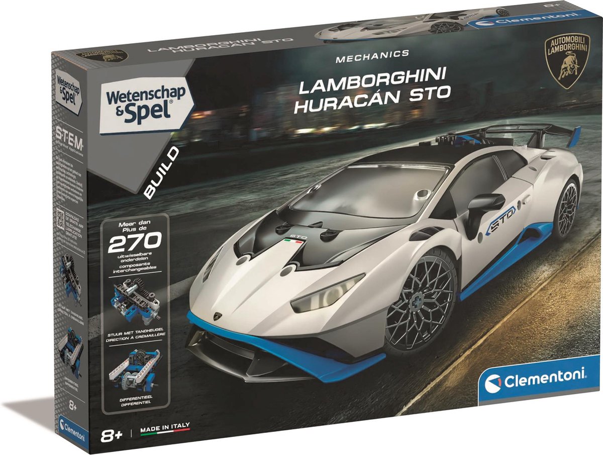 Clementoni wetenschap spel - lamborghini huracan - constructie speelgoed - stem speelgoed - vanaf 8 jaar