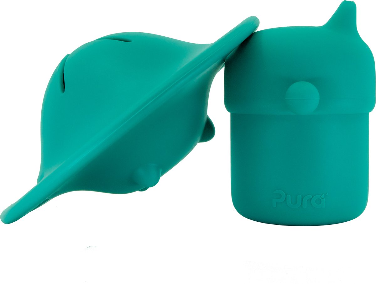 Pura my-my™ - silicone - tuitbeker en snack cup - 150 ml - mint