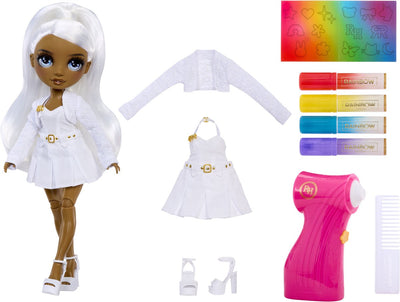 Rainbow high airbrush create pop met grijze ogen