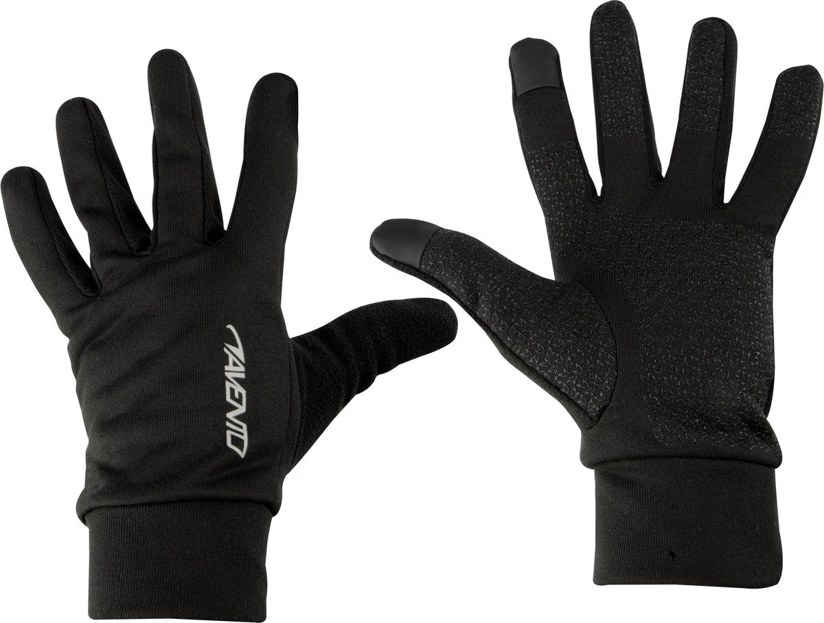 Avento sporthandschoenen met touchscreen tip - basic black - l xl