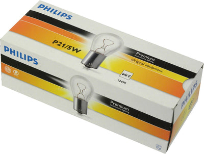 Philips reservelampen auto p21 5w transparant 10 stuks