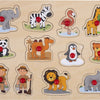 Engelhart noppenpuzzel dierentuin - 12st.