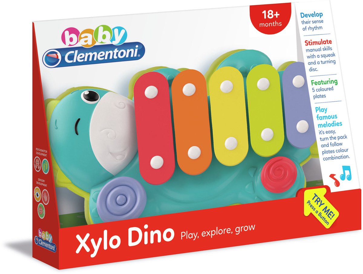 Clementoni baby - xylo dino, speelgoedinstrument