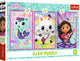 Trefl puzzle puzzel 3x50 - maak kennis met gabby en het gabbys poppenhuis trefl 34876
