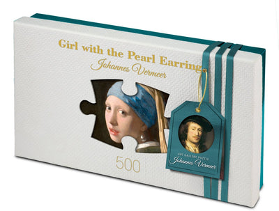 Tucker's fun factory art gallery - meisje met de parel girl with the pearl earring - johannes vermeer - legpuzzels 500 stukjes