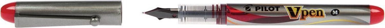 Pilot vulpen v-pen silver rood