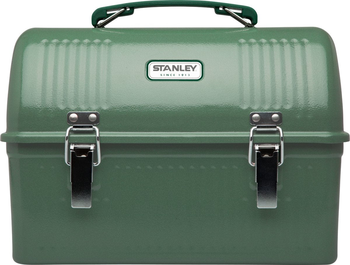 Stanley classic lunch box 9.5l - roestvrijstalen lunchbox met handvat - bpa vrije voedselcontainer - ook geschikt voor vacuümfles of reisbeker - hammertone green