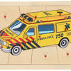 Playwood houten puzzel ambulance 112 hout
