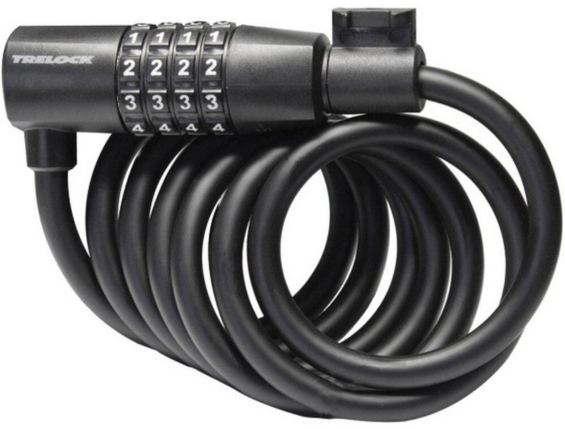 Trelock sk108 spiraalkabelslot code 180 8mm zwart