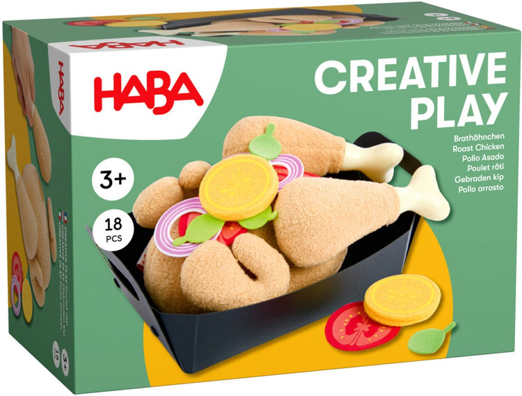 Haba speelgoed gebraden kip - creative play rollenspel keuken.