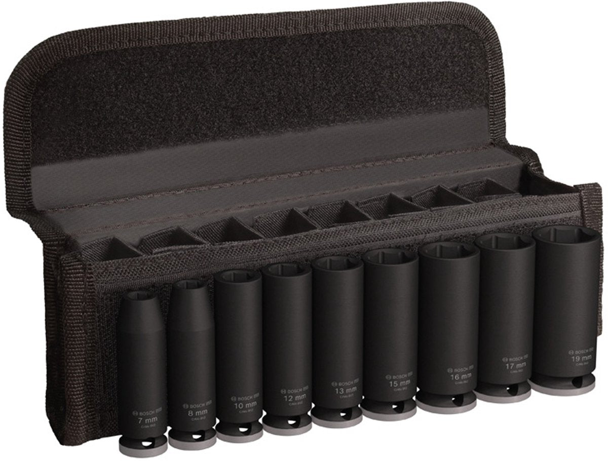 Bosch professional pro impact krachtdoppenset lang 3 8 9-delig - 2608003037