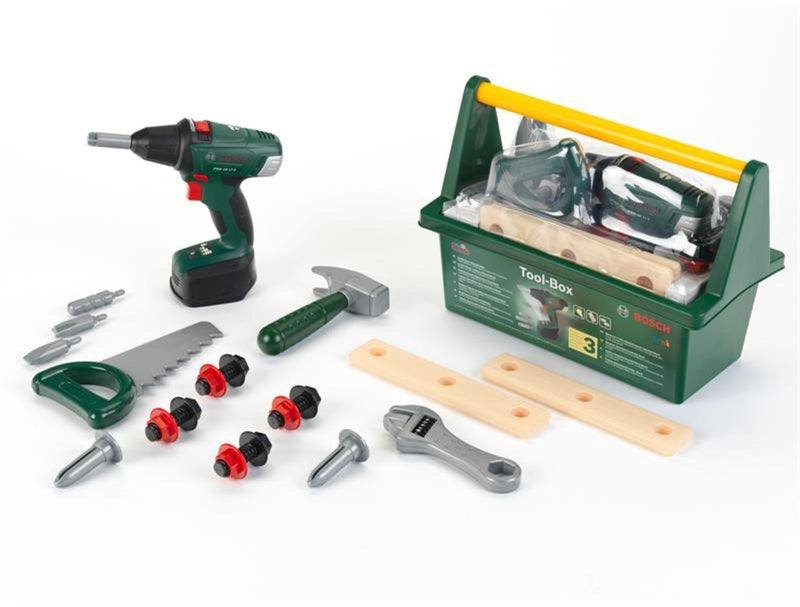 Klein toys bosch mini - speelgoed gereedschapskist - inclusief boormachine - 3+ jaar
