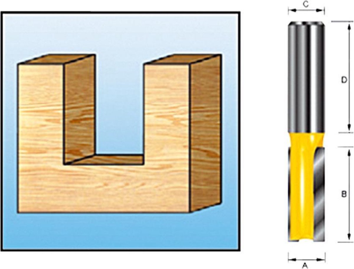 Makita d-10394 freesbit groeffrees s 12mm 12x35mm
