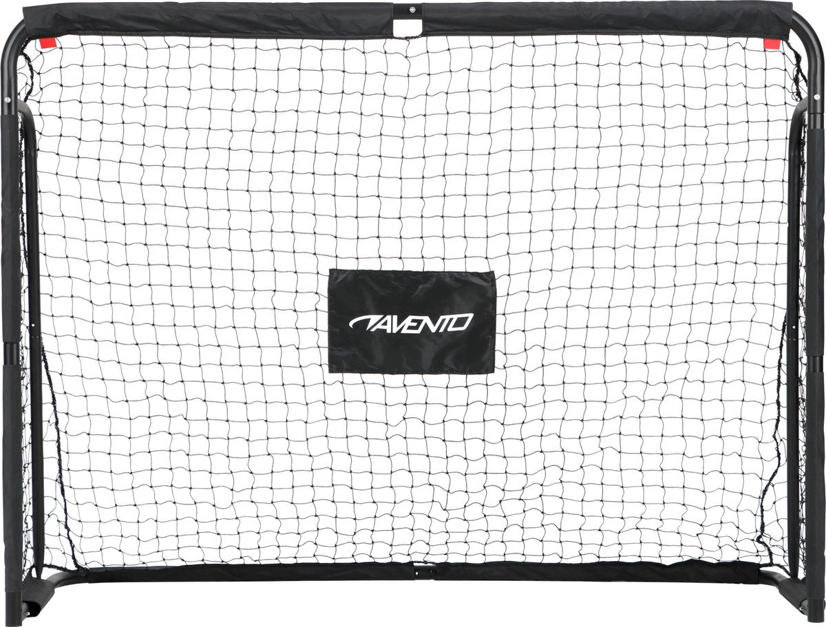 Avento voetbaldoel met targetscherm - staal - ca. 160 x 60 x 120 cm
