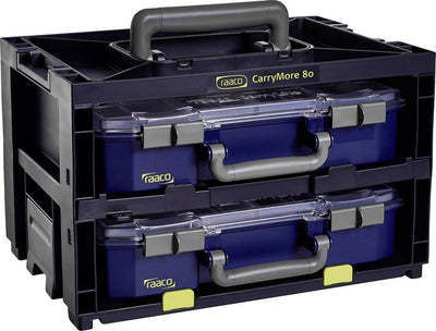 Raaco - carrymore - 80x2 - assortimentskoffer - (b x h x d) 386 x 241 x 278 mm - 1 stuk(s) - zwart blauw