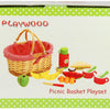 Playwood - rieten picknickmand inclusief inhoud