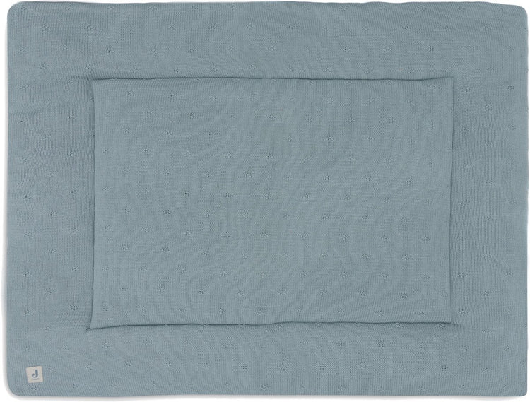 Jollein - boxkleed 75x95cm - speelkleed baby - cosy knit sea green