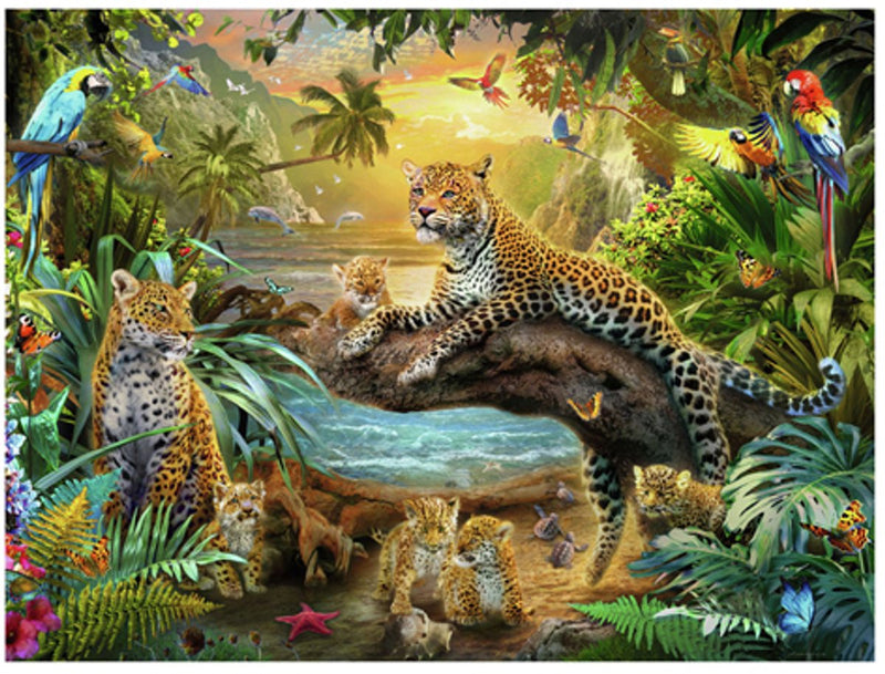 Ravensburger puzzel luipaarden in de jungle - legpuzzel - 1500 stukjes