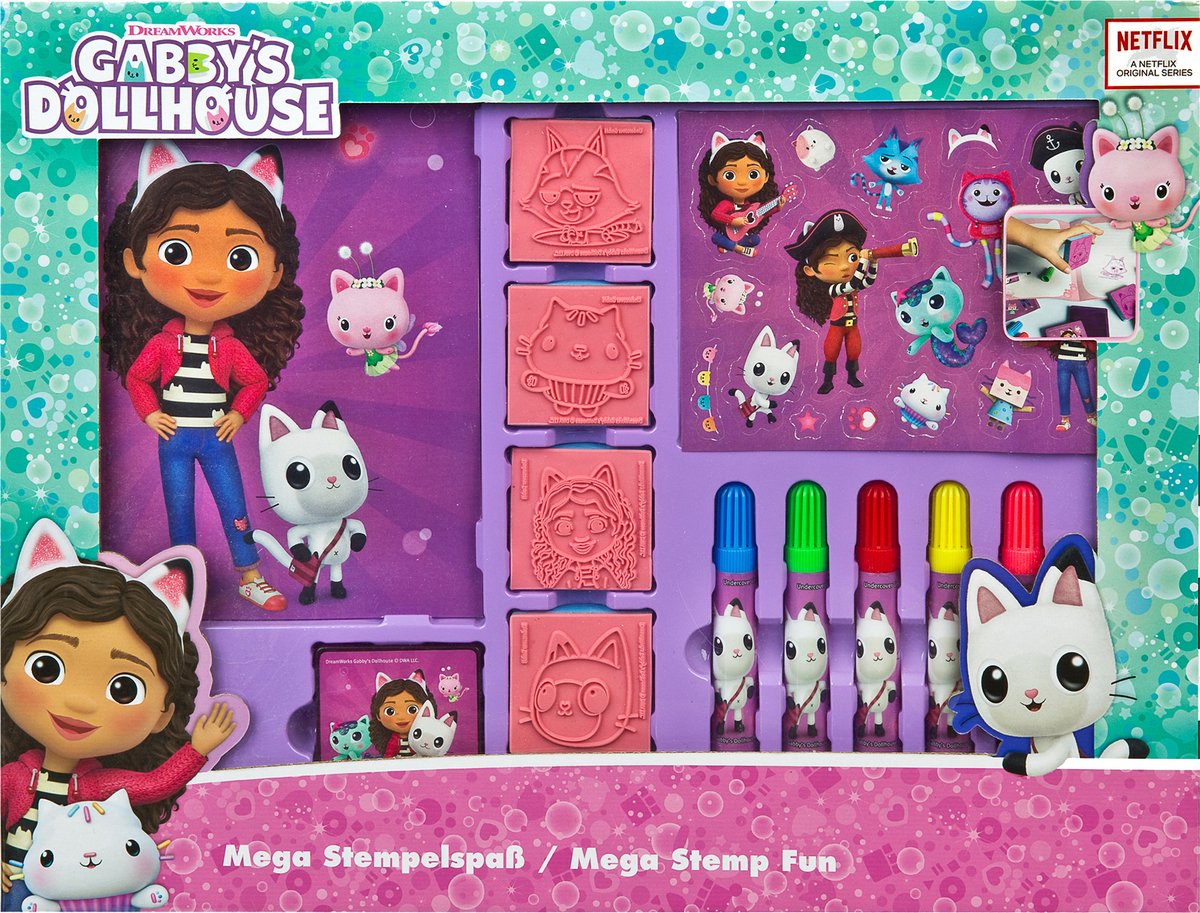 Undercover gabby's poppenhuis mega stempelset