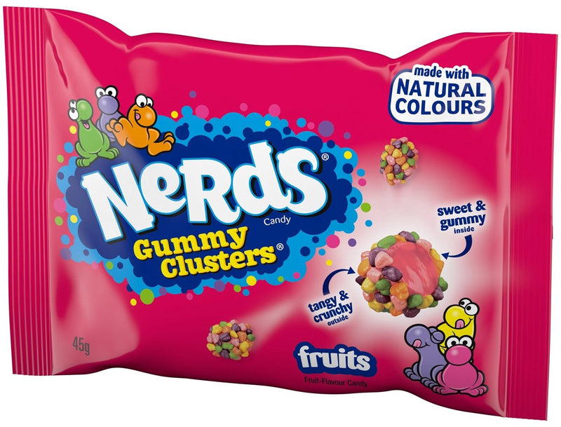 Nerds gummy clusters fruits - 20 x 45gr - voordeelverpakking