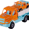 Cavallino xl torpedo vrachtwagen met survival jeep oranje, 44,5cm