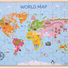 Bigjigs wereldkaart puzzel.
