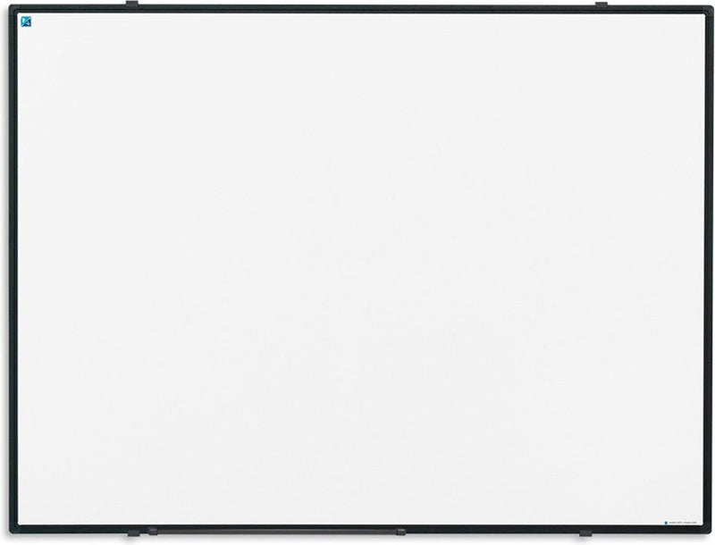 Smit visual whiteboard 60x90 cm softline emailstaal - 8mm zwart aluminium frame
