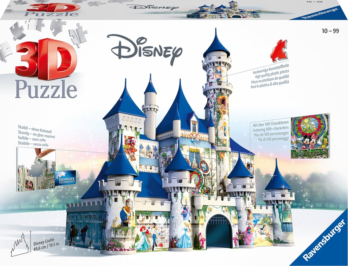 Ravensburger disney castle- 3d puzzel gebouw - 216 stukjes