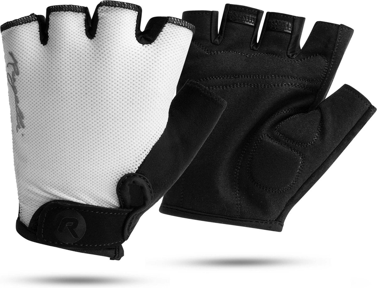 Rogelli core dames fietshandschoenen - zomer - korte vinger - wit