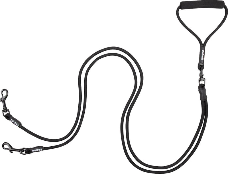 Rebelpetz rebel petz adjustable double dog leash - small