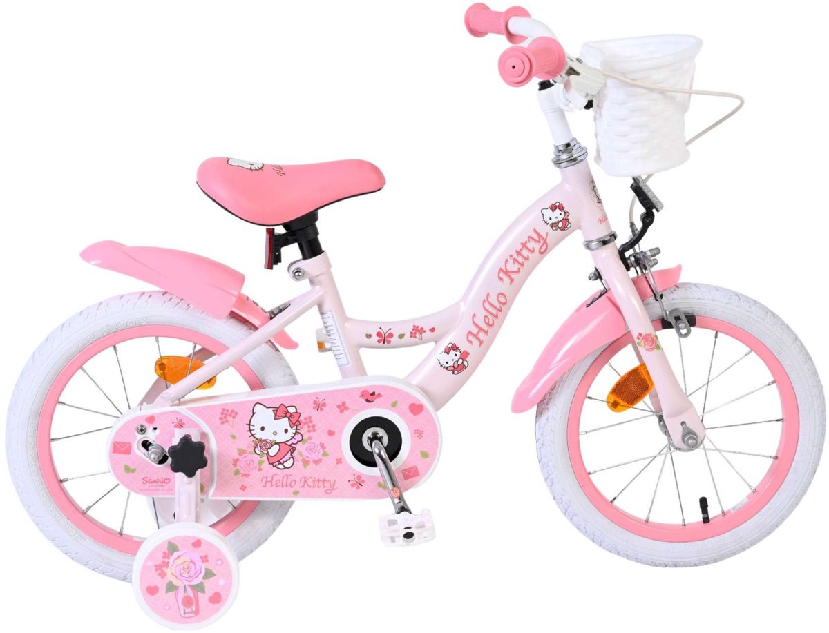 Hello kitty kinderfiets - meisjes - 14 inch - roze