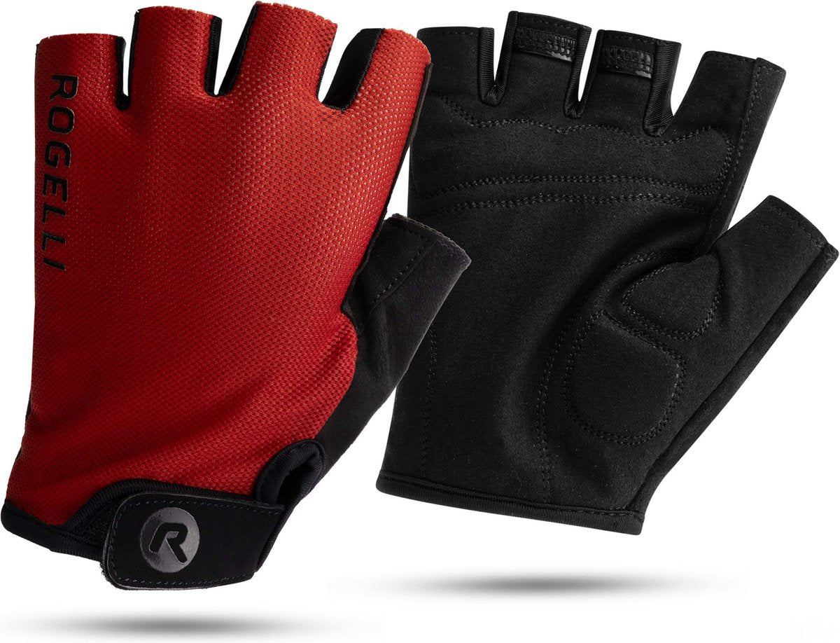 Rogelli core heren fietshandschoenen - zomer - korte vinger - rood