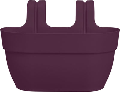 Elho vibia campana easy hanger m 36 - balkonbak met ophanghaken - 100% gerecycled plastic - ø 36.0 x h 26.5 cm - esdoorn paars