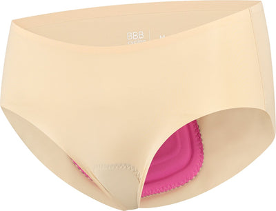 Bbb cycling fietsonderbroek dames met zeem - sneldrogende stretch stof - ideaal voor fietsvakantie of woon-werk verkeer - ultradun fietsondergoed dames - maat xl xxl - comfortbrief buw-66